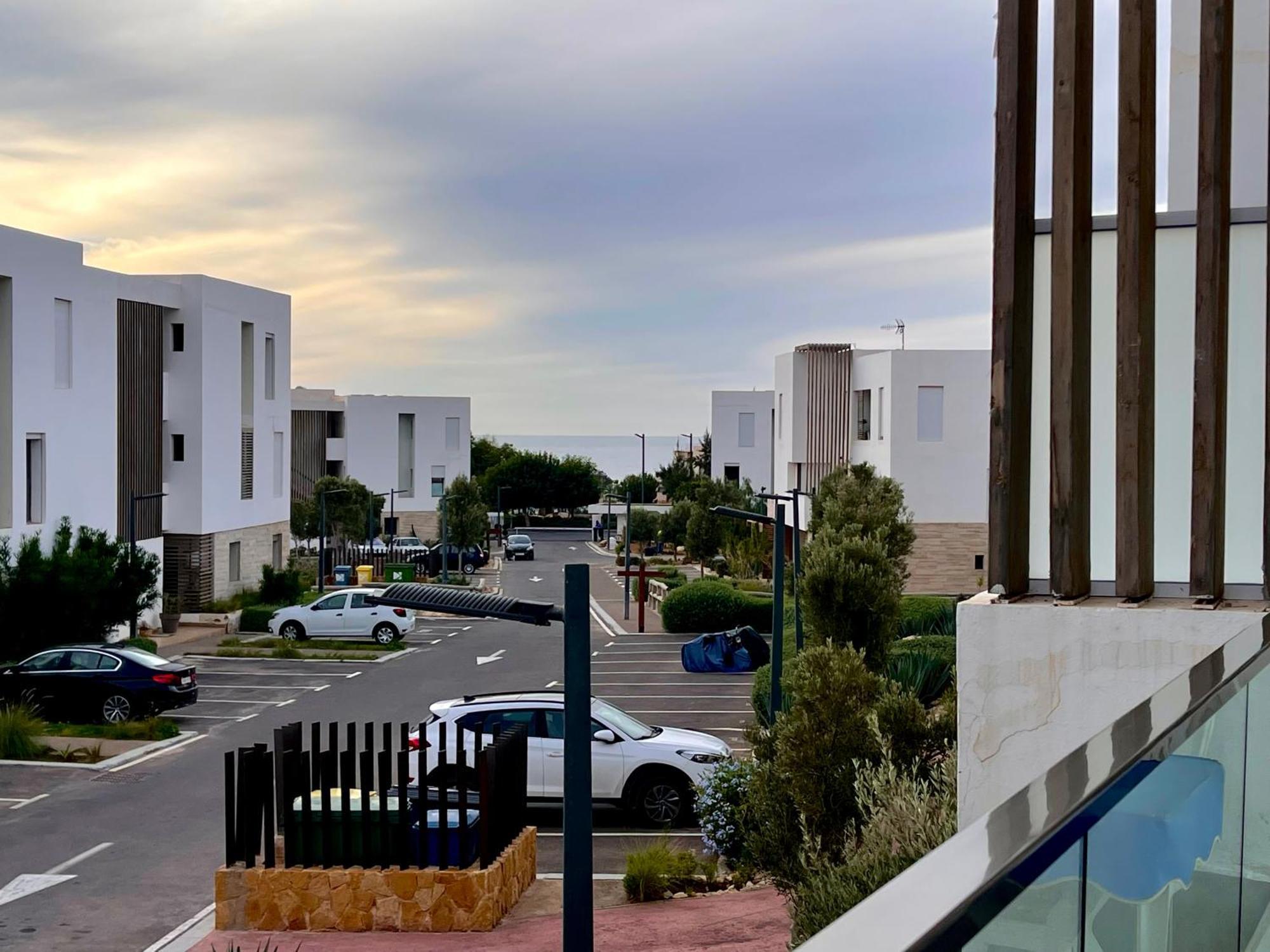 Luxurious Golf & Sea View Beach Apartment With Pool Access - Tamourrit, Taghazout Bay Exteriör bild