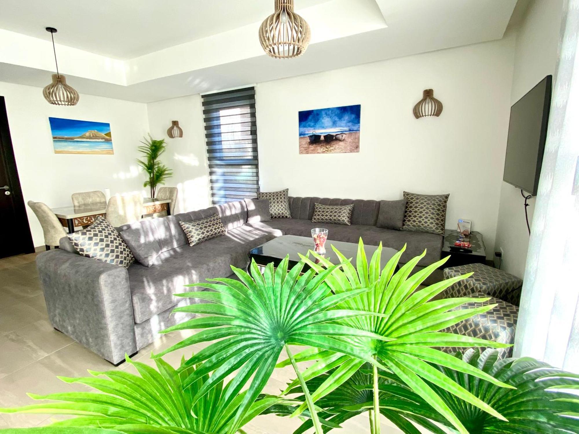 Luxurious Golf & Sea View Beach Apartment With Pool Access - Tamourrit, Taghazout Bay Exteriör bild