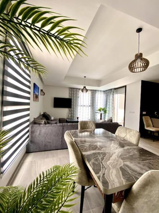 Luxurious Golf & Sea View Beach Apartment With Pool Access - Tamourrit, Taghazout Bay Exteriör bild